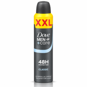 Spray antiperspirant pentru bărbați, Men+Care Classic XXL, 48H Protection, 300 ml, DOVE®