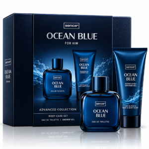 Set cadou pentru bărbați, Ocean Blue, EDT 100 ml + gel de duș 150 ml, Sence®