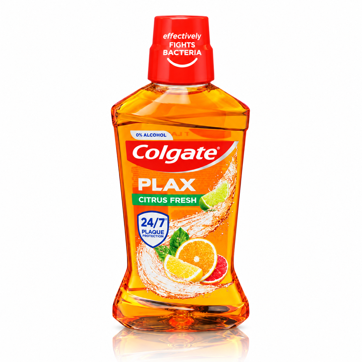 Apă de gură fără alcool, Plax Citrus Fresh, protecție antibacteriană și antiplacă, 500 ml, Colgate® - imagine 3