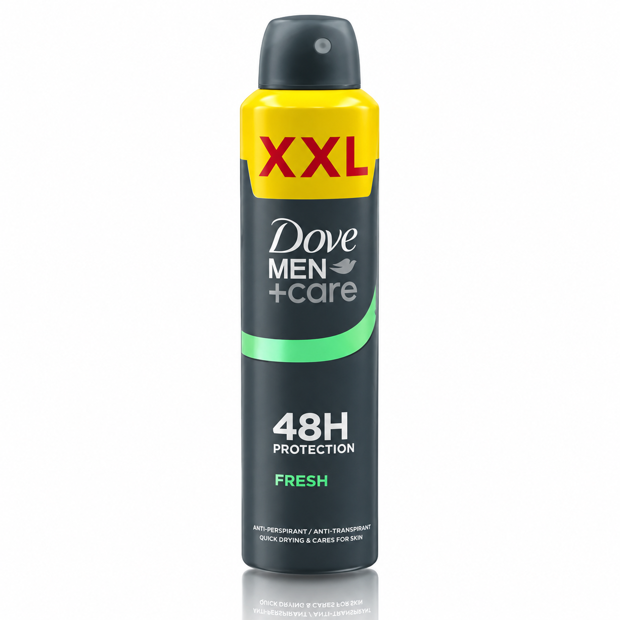Spray antiperspirant pentru bărbați, Men+Care Fresh XXL, protecție 48H, 300 ml, DOVE
