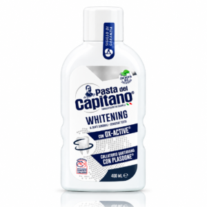Apă de gură, Whitening & Denti Sensibili, cu OX-ACTIVE® și Plasdone®, 400 ml, Pasta del Capitano®