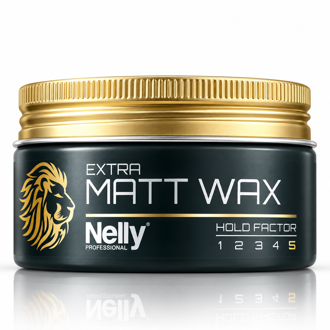 Ceară de păr pentru bărbați, Extra Matt Wax, fixare puternică și efect mat, 100 ml, Nelly Professional®