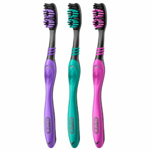 Alternative view of Periuță de dinți manuală, Allrounder Black Medium, Mega Pack, 3 bucăți, ORAL-B®