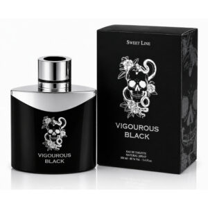 Apă de toaletă pentru bărbați, Parfum bărbătesc Vigourous Black, EDT, 100 ml, SWEET LINE®