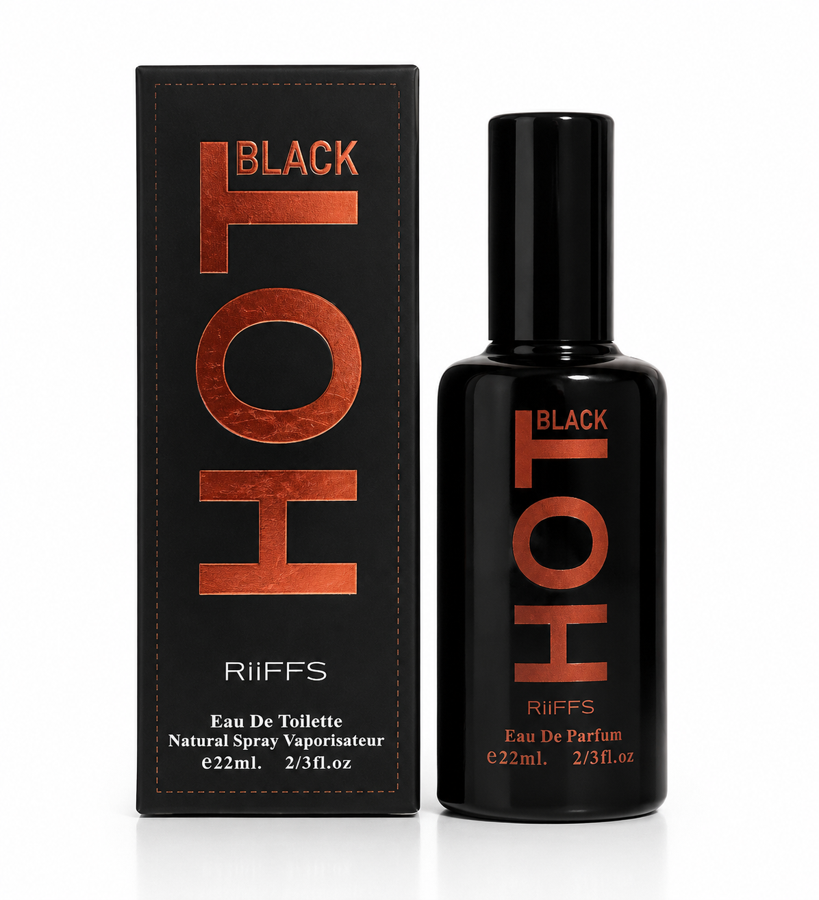 Apă de parfum pentru bărbați, Parfum bărbătesc Black Hot, EDP, 22 ml, BN PARFUMS®