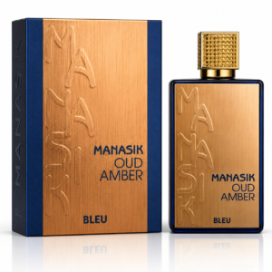 Apă de parfum unisex, Parfum Oud Amber Bleu, EDP, 100 ml, MANASIK®