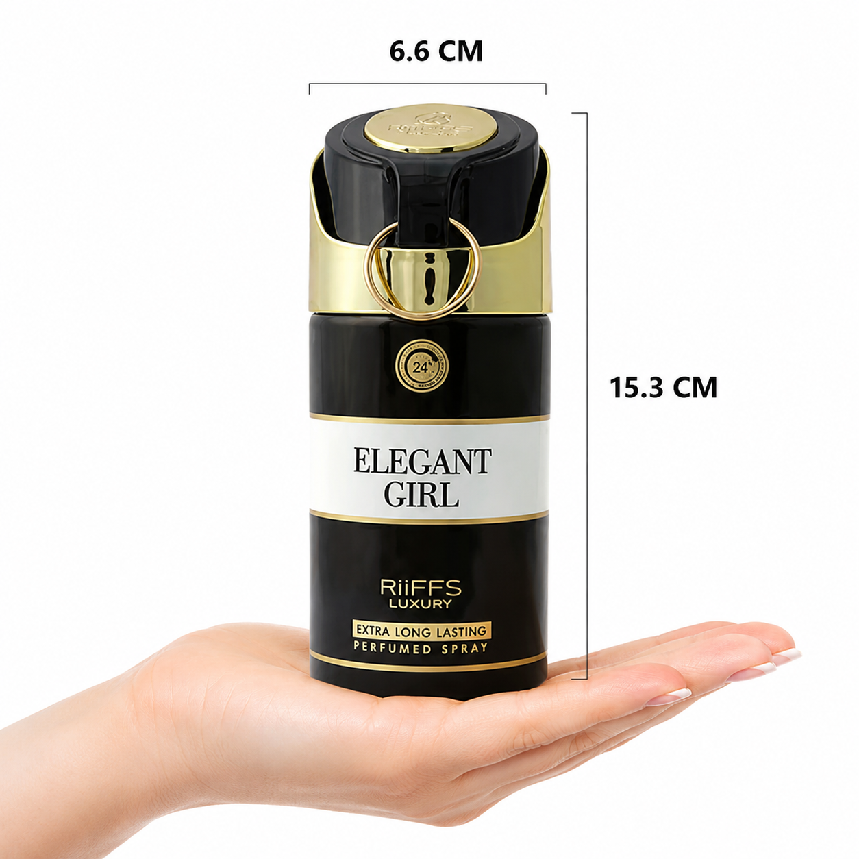Spray parfumat pentru femei, Elegant Girl Perfumed Body Spray, 250 ml, RIIFFS Luxury® - imagine 2
