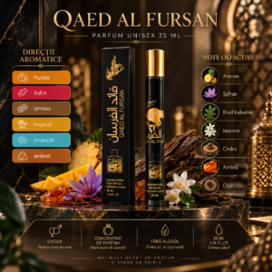 Alternative view of Apă de parfum unisex, Parfum arăbesc, Qaed Al Fursan, fără alcool, 35 ml, V.V. LOVE®