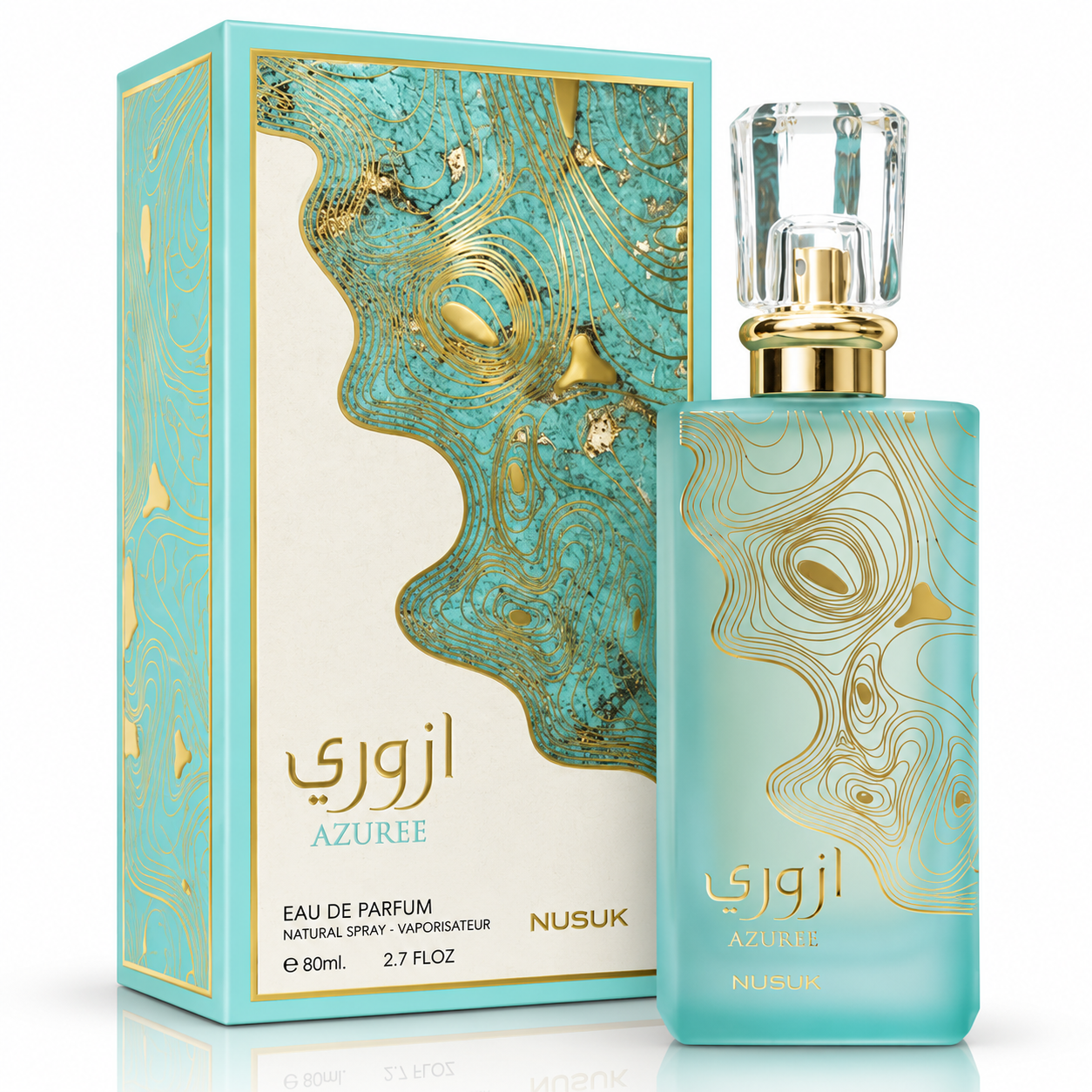 Apă de parfum unisex, Parfum arăbesc Azuree, EDP, 80 ml, NUSUK®