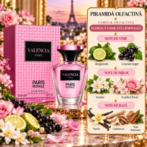 Alternative view of Apă de parfum pentru femei, Parfum damă Valencia Pink, EDP, 100 ml, PARIS ROYALE®