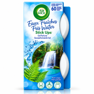 Odorizant gel parfumat pentru casă, Fresh Water, Stick Ups, 2 x 30 g, AIR WICK®