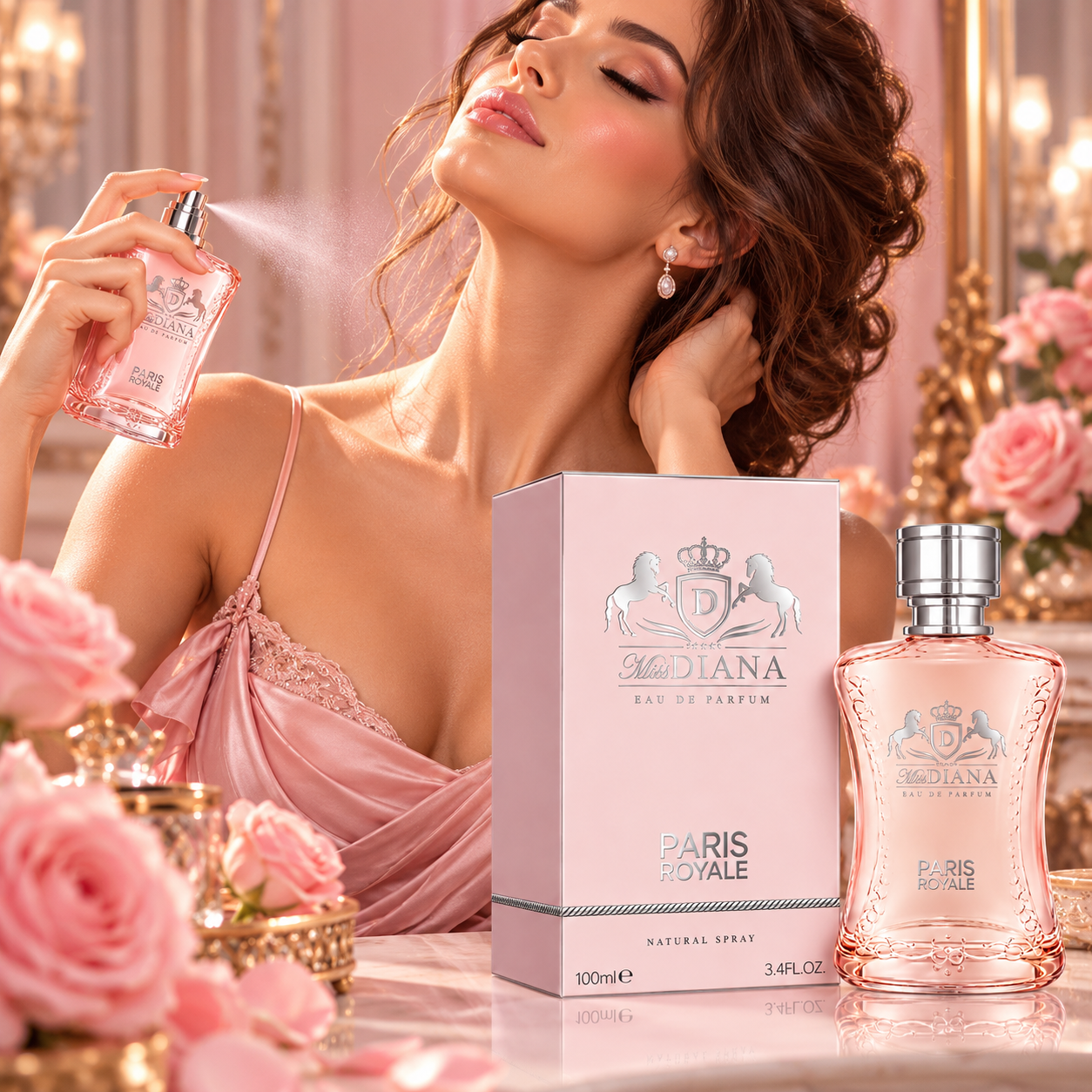 Apă de parfum pentru femei, Parfum damă Miss Diana, EDP, 100 ml, PARIS ROYALE® - imagine 3