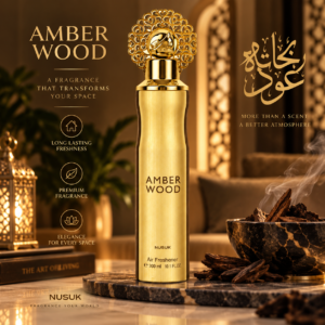 Alternative view of Odorizant de cameră, Spray ambiental Amber Wood, 300 ml, NUSUK®