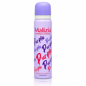 Spray deodorant pentru femei, Parfum corporal Purple, 100 ml, Malizia®