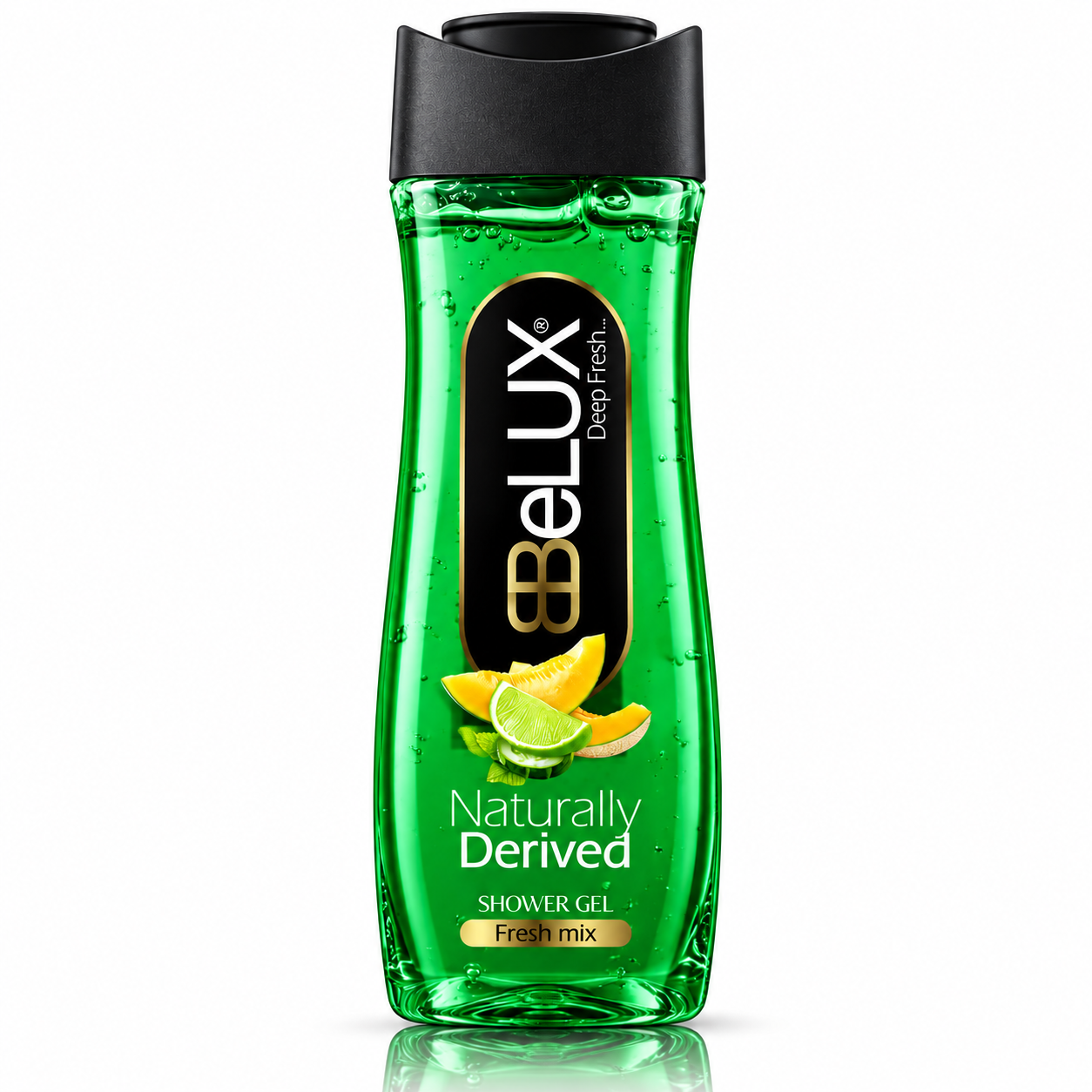 Gel de duș Fresh Mix, Deep Fresh, cu aromă de citrice și mentă, 600 ml, BeLUX® - imagine 3