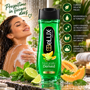 Alternative view of Gel de duș Fresh Mix, Deep Fresh, cu aromă de citrice și mentă, 600 ml, BeLUX®