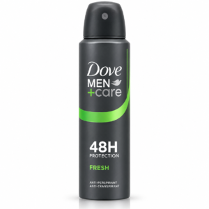 Deodorant antiperspirant spray pentru bărbați, Men+Care Fresh, protecție 48H, 150 ml, Dove®