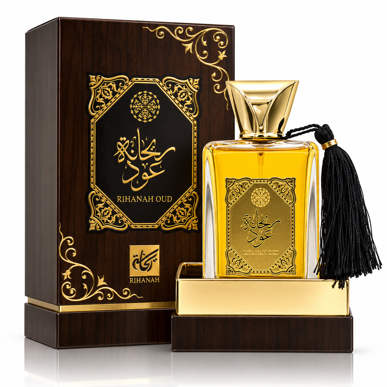 Apă de parfum unisex, Parfum arăbesc Rihanah Oud, EDP, 100 ml, RIHANAH®