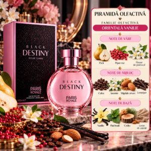 Alternative view of Apă de toaletă pentru femei, Parfum damă Black Destiny Pour Femme, EDT, 100 ml, PARIS ROYALE®