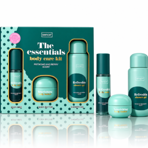 Set cadou pentru îngrijirea corpului, The Essentials Body Care Kit, Pistachio & Berry, 3 produse, Sence®