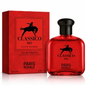 Apă de toaletă pentru bărbați, Parfum bărbătesc Classico Red Pour Homme, EDT, 100 ml, PARIS ROYALE®