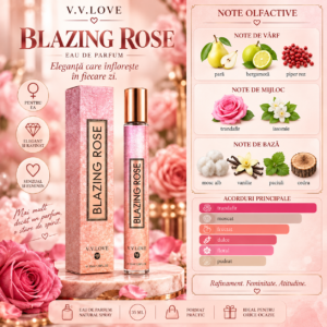 Alternative view of Apă de parfum pentru femei, Parfum de damă Blazing Rose, EDP, 35 ml, V.V. LOVE®