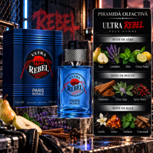 Alternative view of Apă de parfum pentru bărbați, Parfum bărbătesc Ultra Rebel Pour Homme, EDP, 100 ml, PARIS ROYALE®