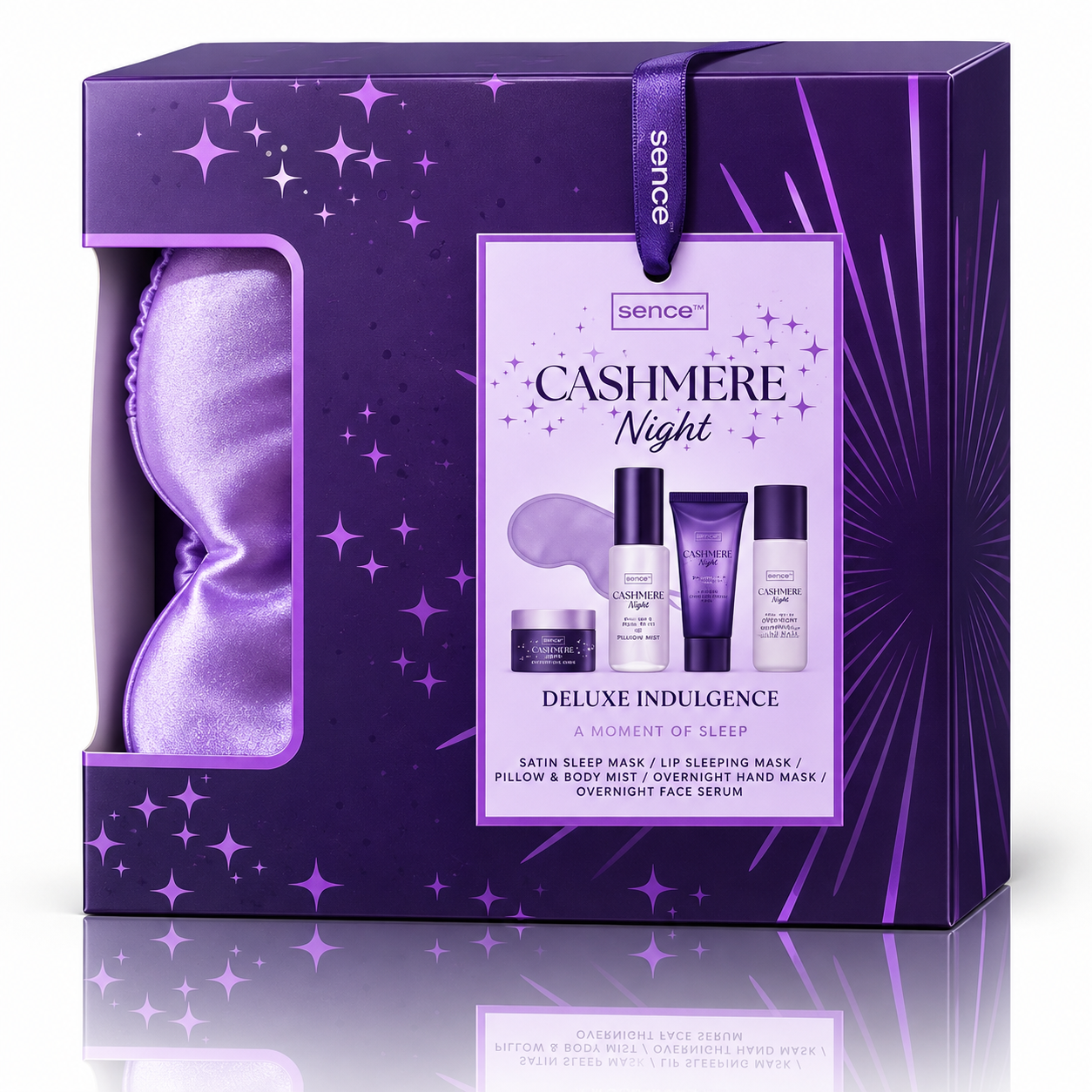 Set cadou pentru îngrijire și relaxare Cashmere Night Deluxe Indulgence, 5 piese, SENCE® - imagine 2