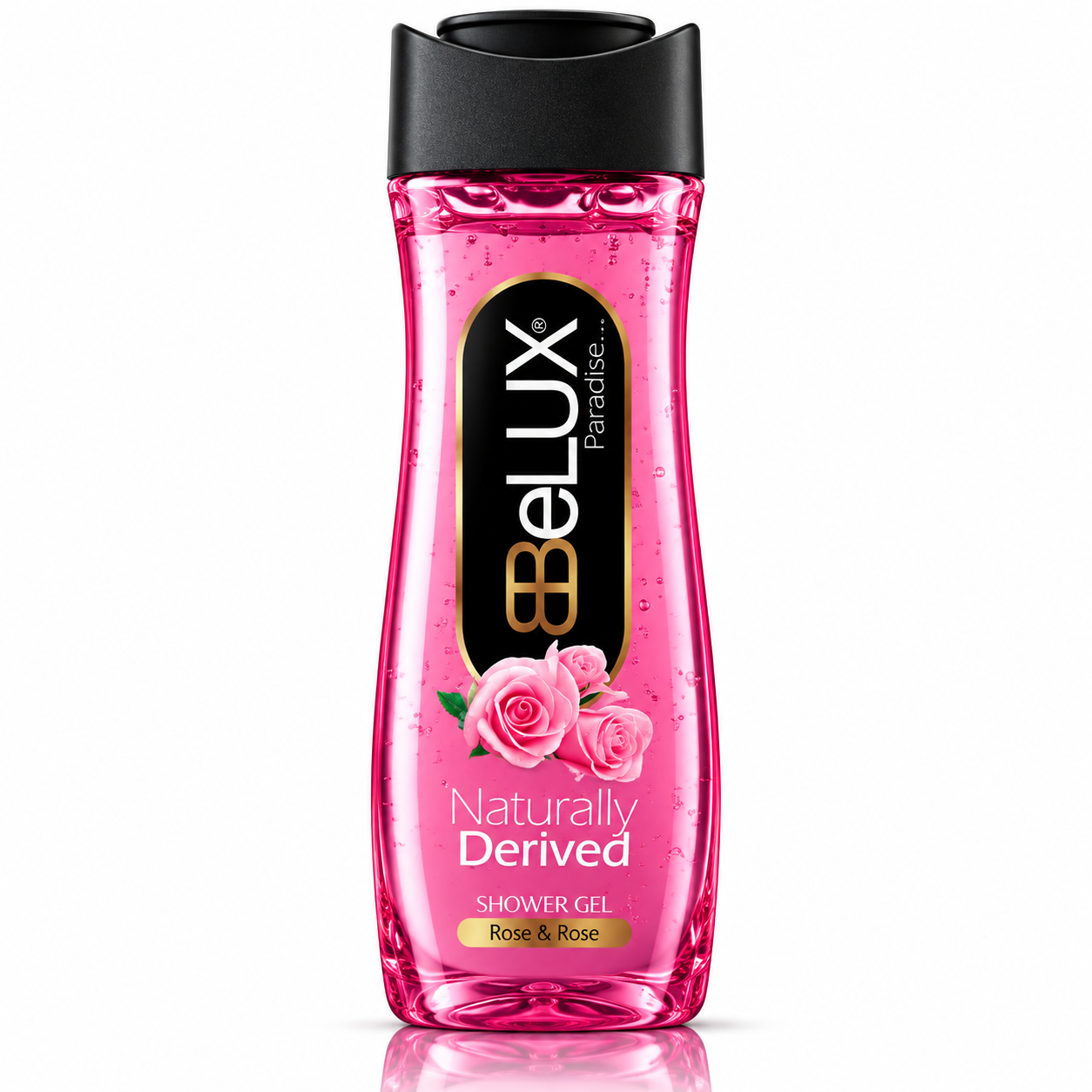 Gel de duș Rose & Rose, Paradise, aromă florală de trandafiri, 600 ml, BeLUX® - imagine 3