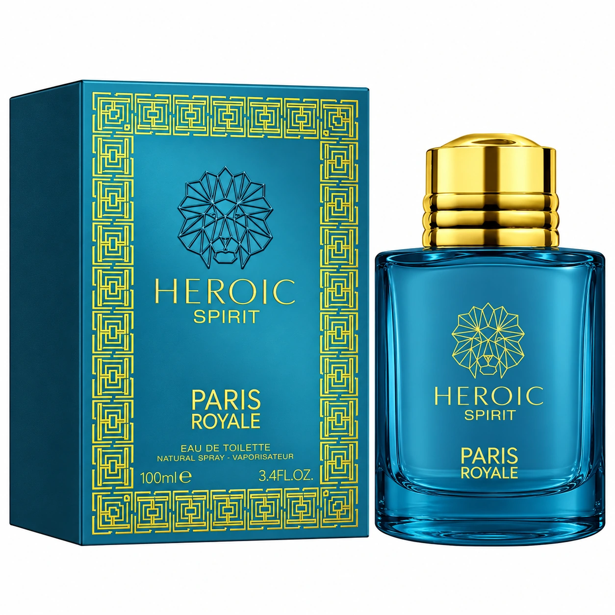 Apă de toaletă pentru bărbați, Parfum bărbătesc Heroic Spirit Pour Homme, EDT, 100 ml, PARIS ROYALE®