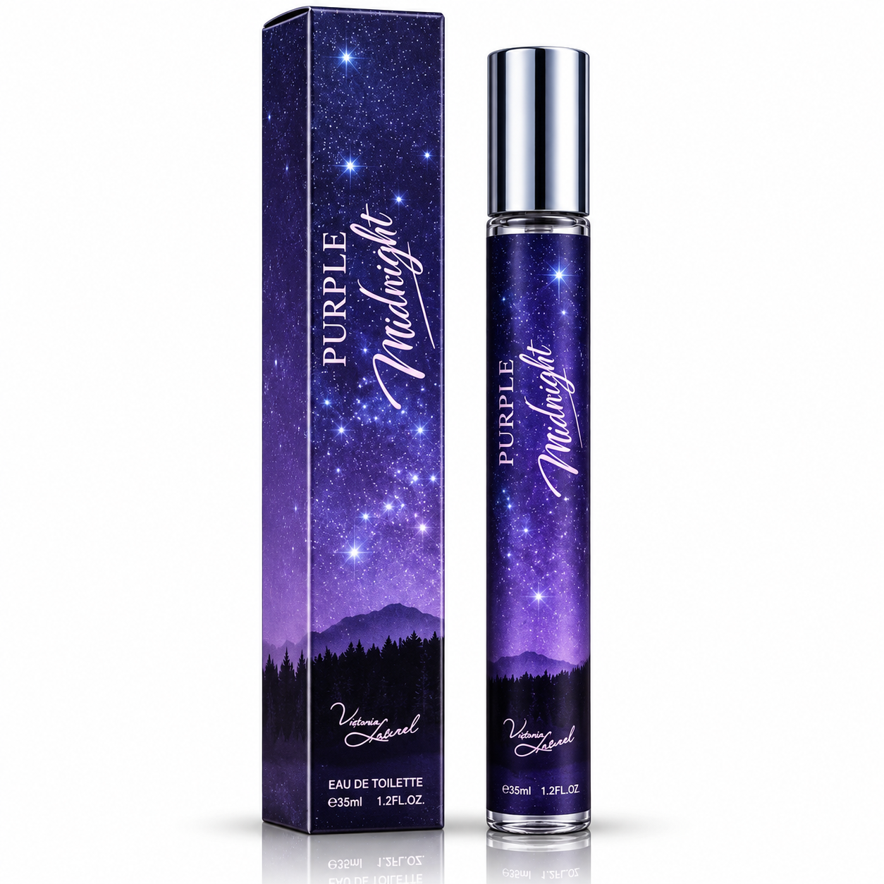 Apă de toaletă pentru femei, Parfum de damă Purple Midnight, EDT, 35 ml, V.V. LOVE®