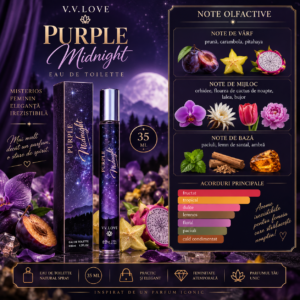 Alternative view of Apă de toaletă pentru femei, Parfum de damă Purple Midnight, EDT, 35 ml, V.V. LOVE®