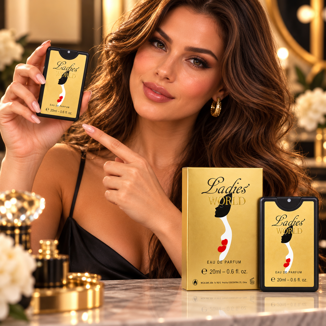 Apă de parfum pentru femei, Parfum de buzunar Ladies’ World, EDP Card Spray, 20 ml, OMERTA® - imagine 3