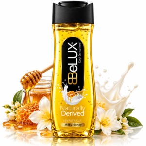 Gel de duș Milky Honey, Cool Sensation, aromă de miere și lapte, 600 ml, BeLUX®