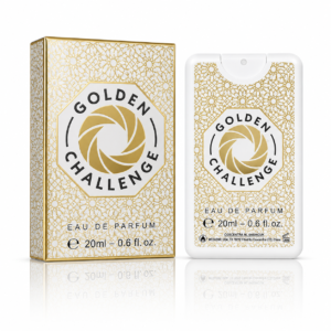 Apă de parfum pentru bărbați, Parfum de buzunar Golden Challenge, EDP Card Spray, 20 ml, OMERTA®