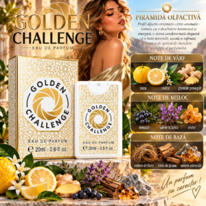 Alternative view of Apă de parfum pentru bărbați, Parfum de buzunar Golden Challenge, EDP Card Spray, 20 ml, OMERTA®
