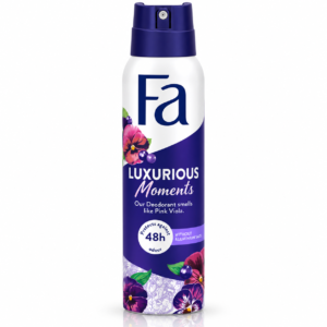 Deodorant spray pentru femei, Luxurious Moments cu aromă de violete roz, protecție 48H, 150 ml, Fa®