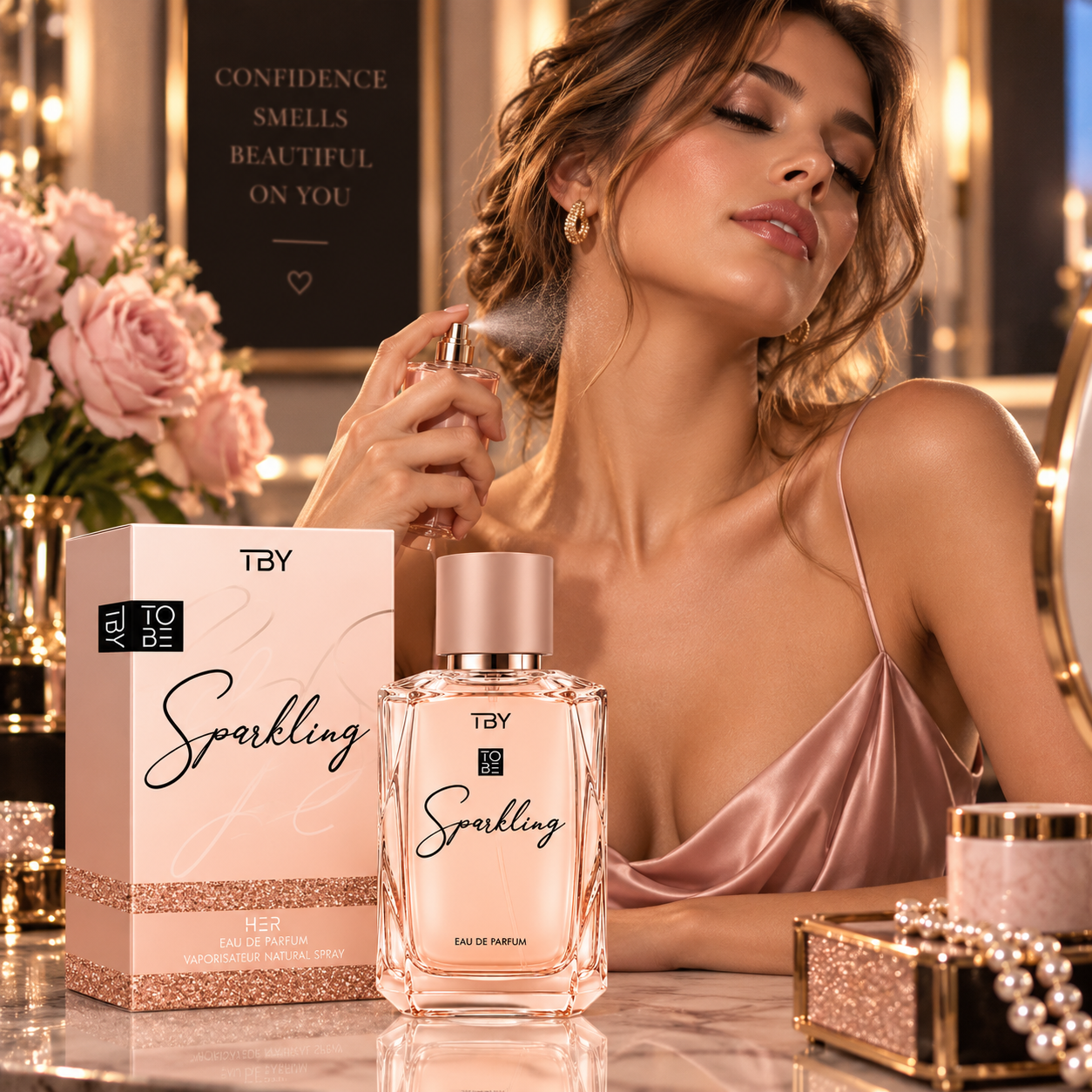 Apă de parfum pentru femei, Parfum de damă To Be Sparkling, EDP, 100 ml, TBY® - imagine 3
