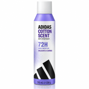 Antiperspirant spray, Cotton Scent, parfum delicat de bumbac, protecție 72h, 250 ml, Adidas®