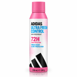 Antiperspirant spray, Ultra Fresh Control, protecție 72h împotriva transpirației și mirosului, 250 ml, Adidas®