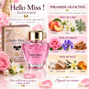 Alternative view of Apă de parfum pentru femei, Parfum de damă Hello Miss! Elegance, EDP, 100 ml, REAL TIME®