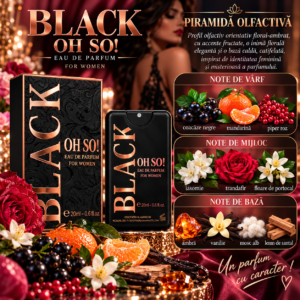 Alternative view of Apă de parfum pentru femei, Parfum de buzunar Black Oh So!, EDP Card Spray, 20 ml, OMERTA®