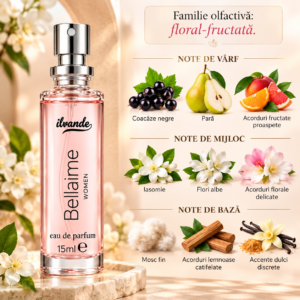 Alternative view of Apă de parfum pentru femei, Parfum de damă Blossing Women, EDP, 15 ml, ILVANDE®