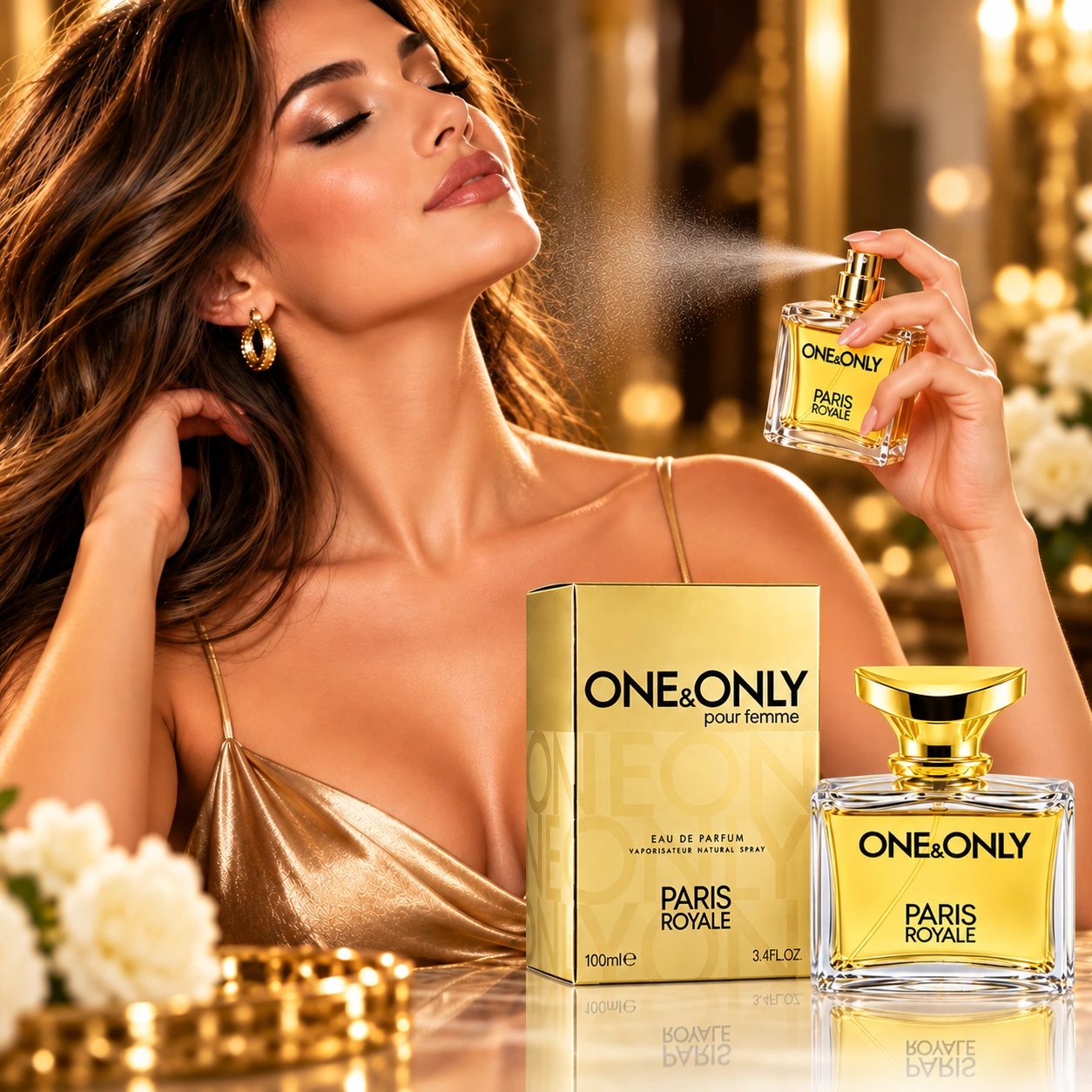 Apă de parfum pentru femei, Parfum damă One & Only Pour Femme, EDP, 100 ml, PARIS ROYALE® - imagine 3