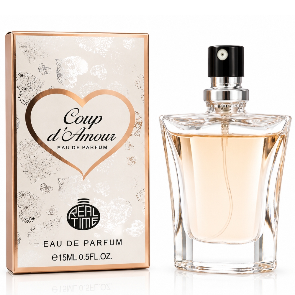 Apă de parfum pentru femei, Pocket Perfume, parfum de buzunar Coup d’Amour, EDP, 15 ml, Real Time®