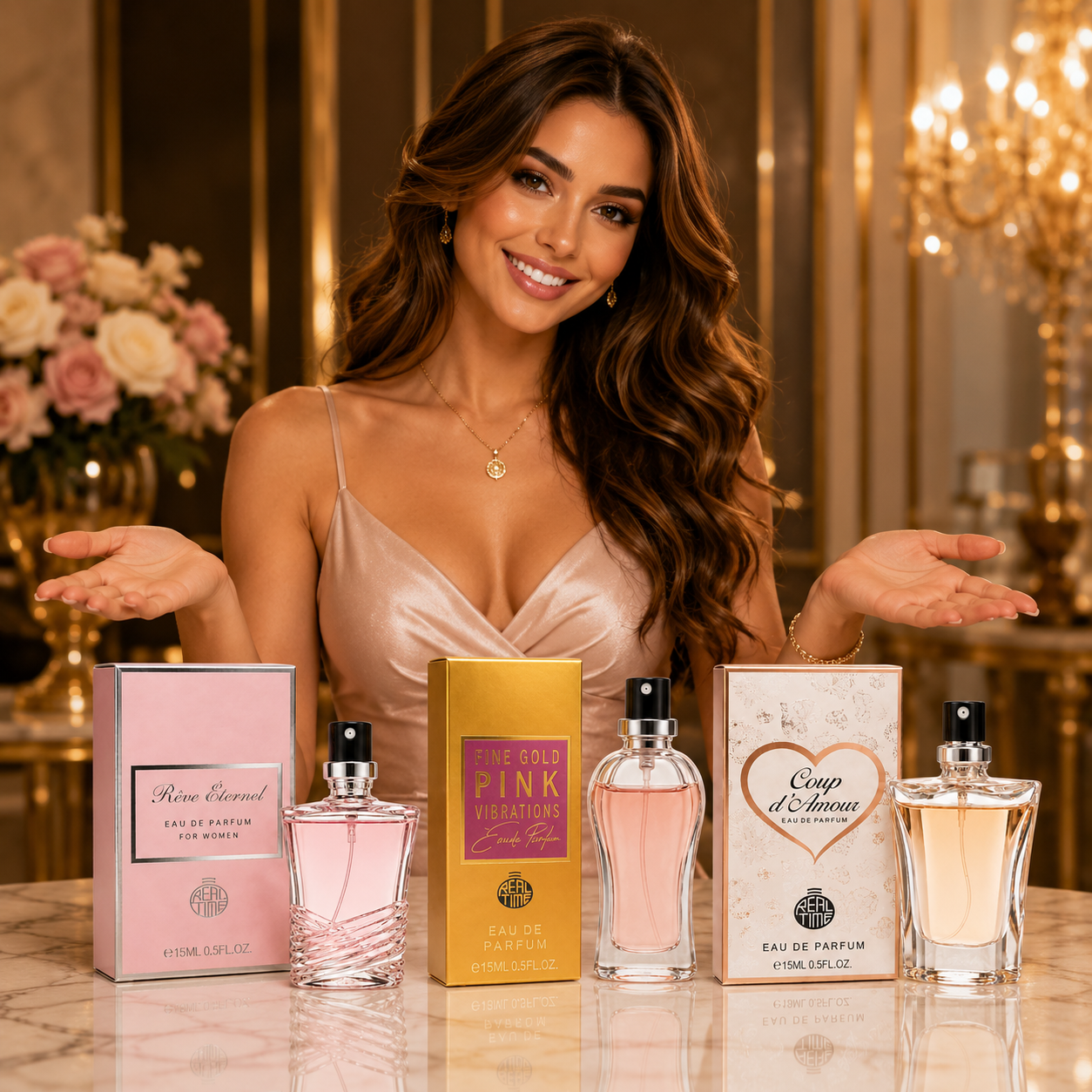 Apă de parfum pentru femei, Pocket Perfume, parfum de buzunar Coup d’Amour, EDP, 15 ml, Real Time® - imagine 4