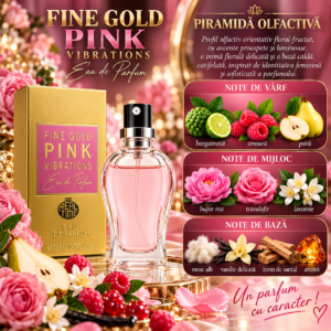 Alternative view of Apă de parfum pentru femei, Pocket Perfume, parfum de buzunar Fine Gold Pink Vibrations, EDP, 15 ml, Real Time®