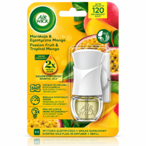 Alternative view of Odorizant de cameră electric, Difuzor de parfum cu rezervă, aromă de Fructul Pasiunii și Mango Tropical, Air Wick®