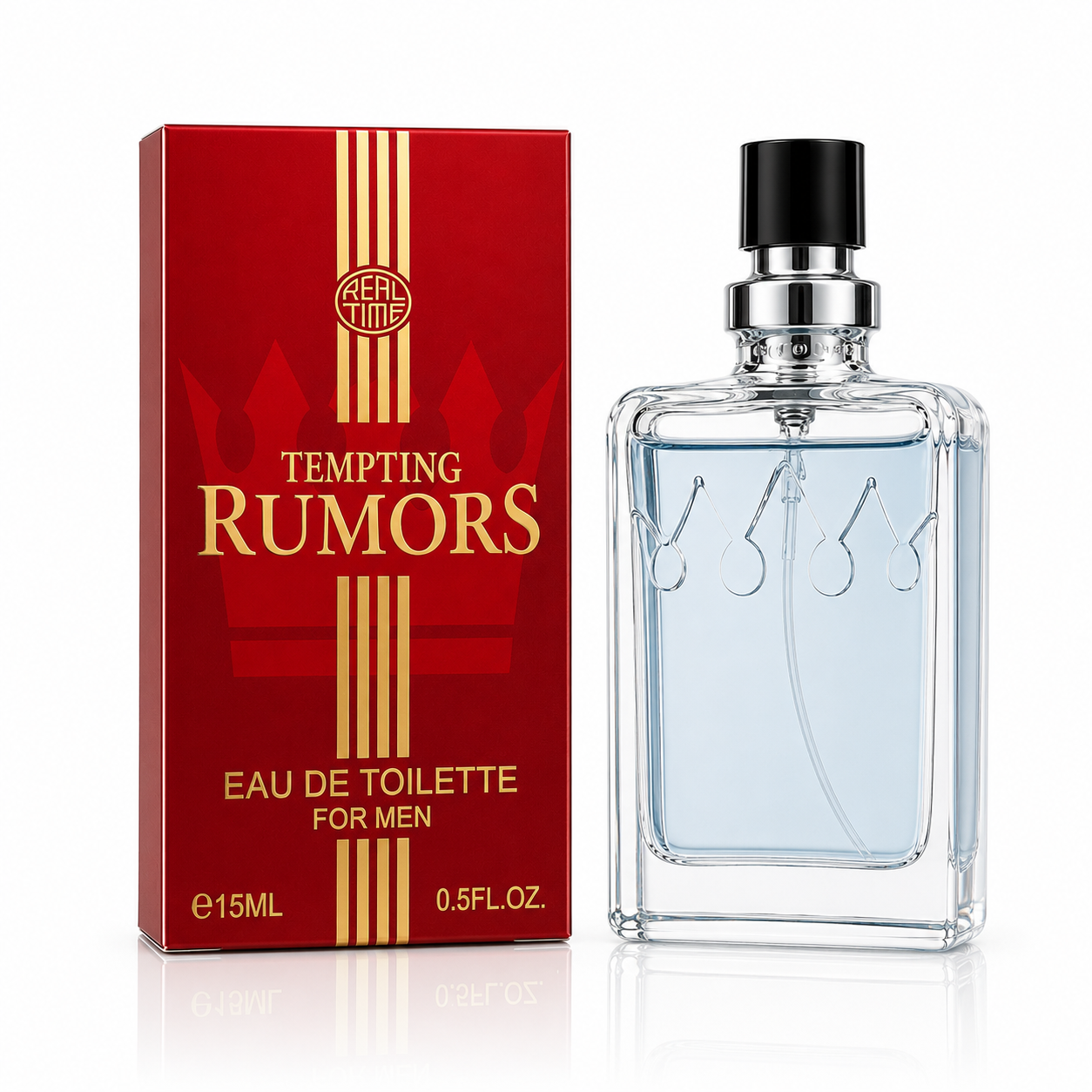 Apă de toaletă pentru bărbați, Pocket Perfume, parfum de buzunar Tempting Rumors, EDT, 15 ml, Real Time®