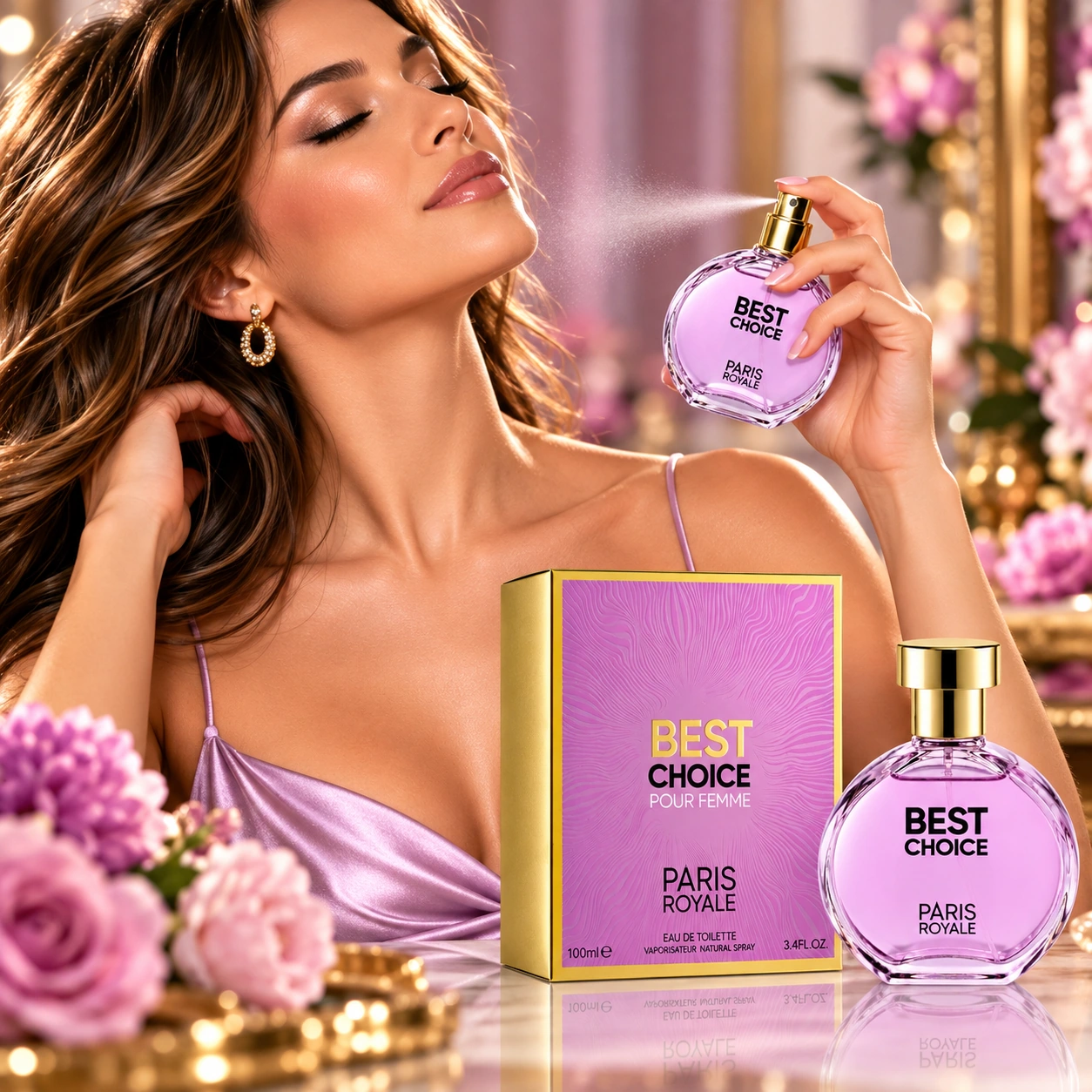 Apă de toaletă pentru femei, Parfum damă Best Choice Pour Femme, EDT, 100 ml, PARIS ROYALE® - imagine 3